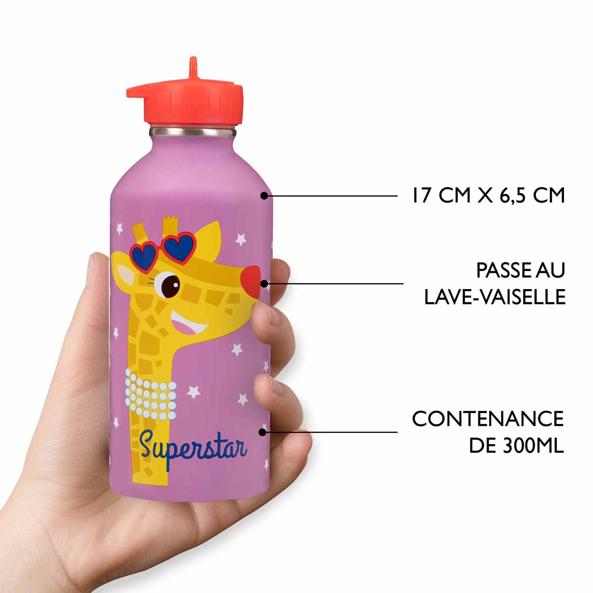 Botella infantil de acero inoxidable - Superstar