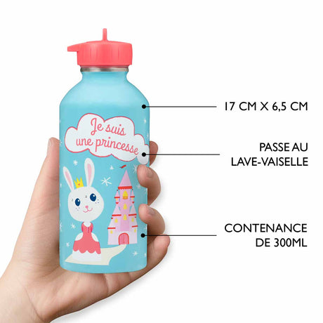 Children's stainless steel bottle - I am a princess