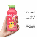 Children's stainless steel water bottle - Petit Poussin