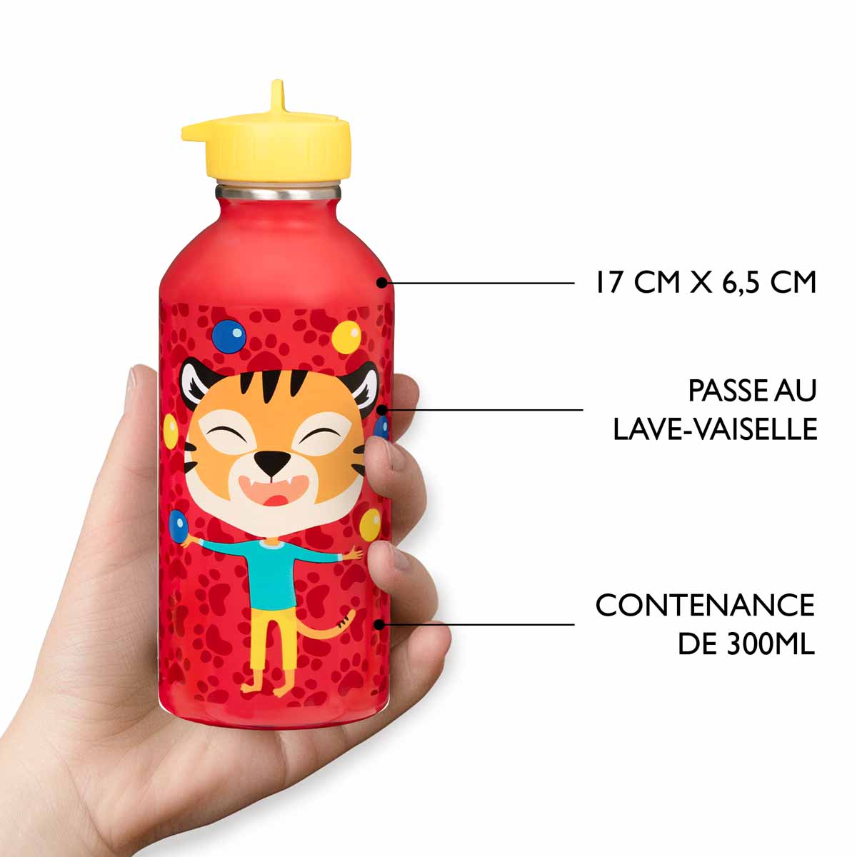 Children's stainless steel bottle - Tiger