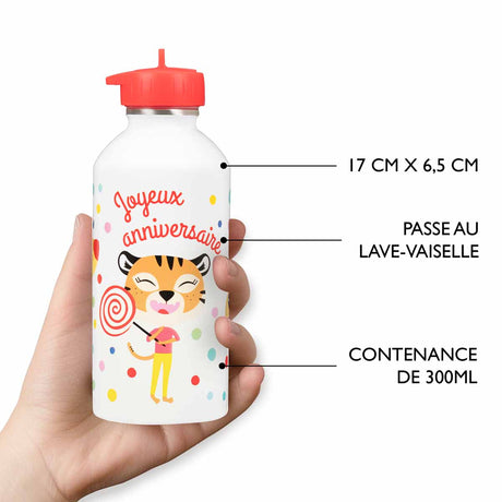 Gourde inox enfant - Joyeux anniversaire