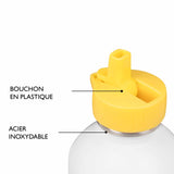 Botella infantil de acero inoxidable - Arcoíris