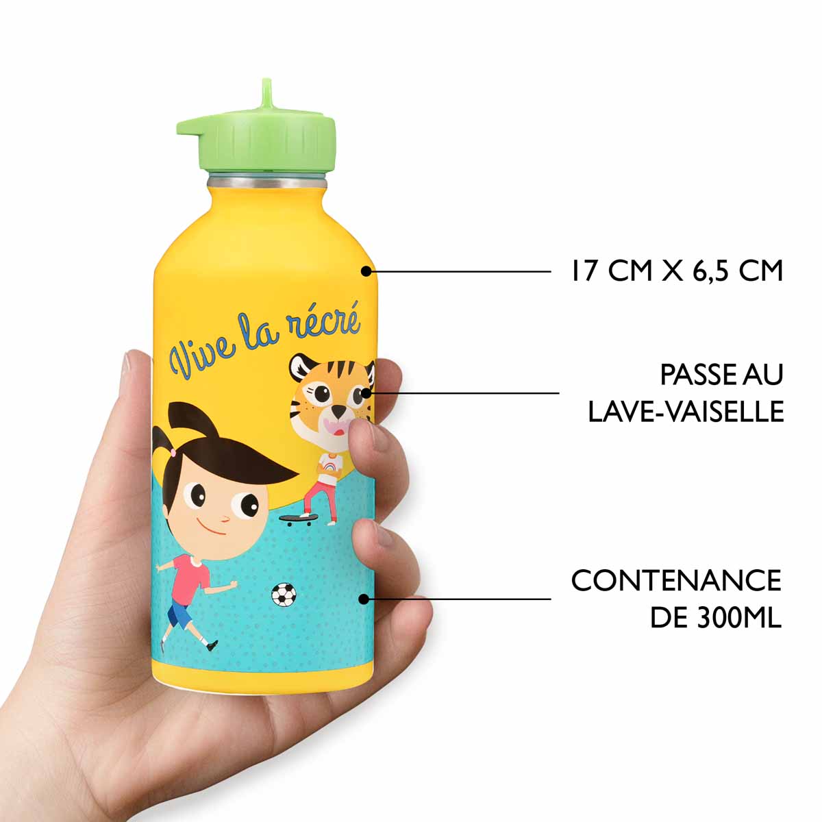 Children's stainless steel bottle - Long live playtime