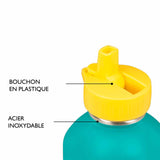 Botella infantil de acero inoxidable - Viva la escuela