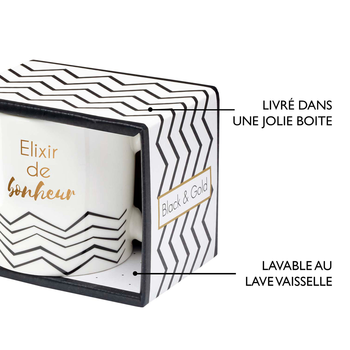 Mug cadeau Elixir de bonheur