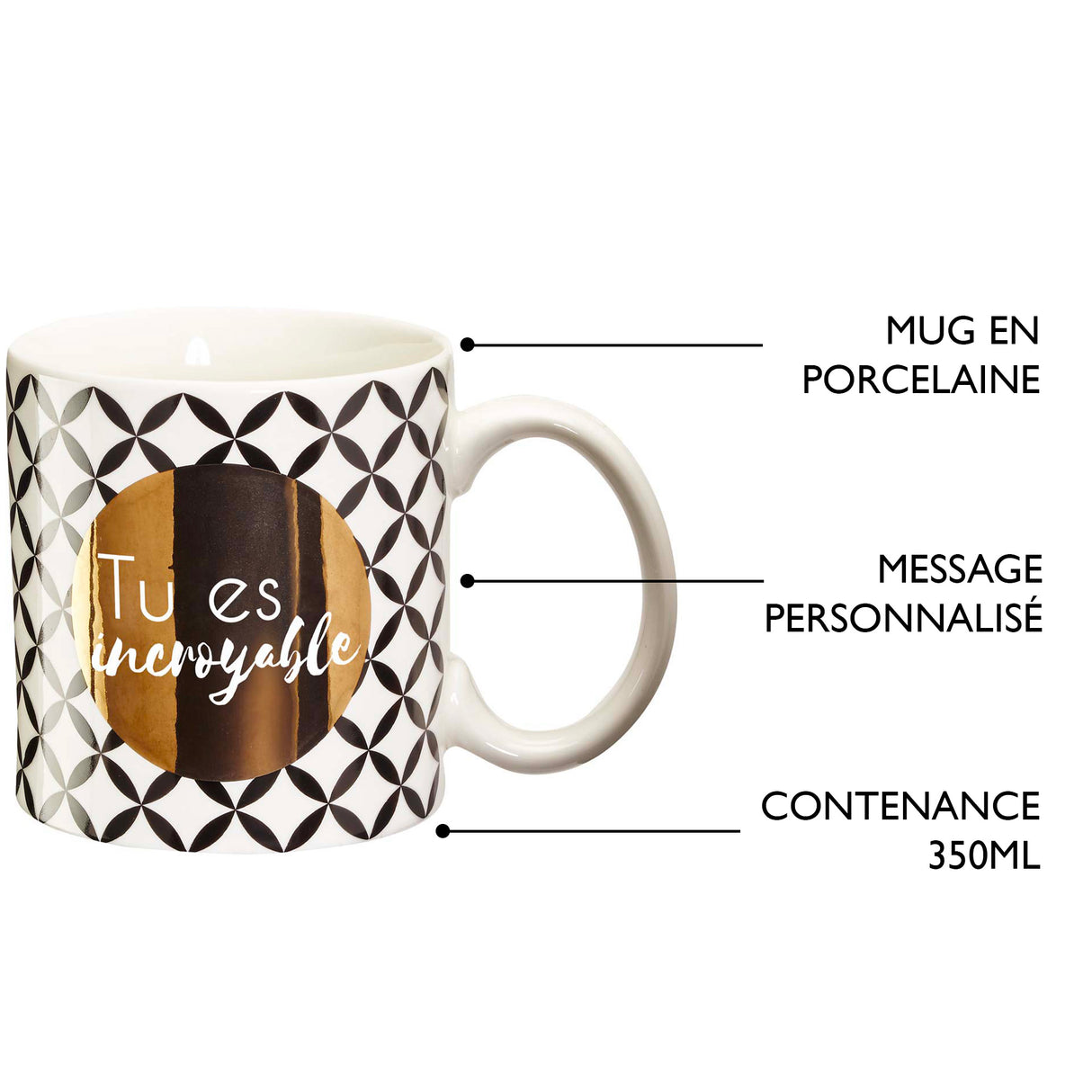 Mug cadeau Tu es incroyable