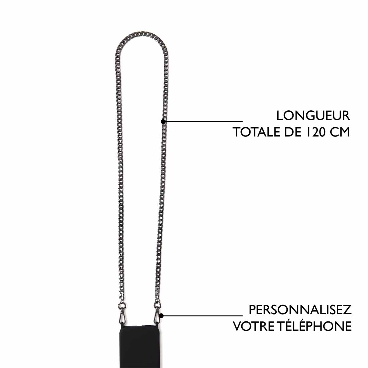 Chaînes de Téléphone en Métal Noir Draeger 