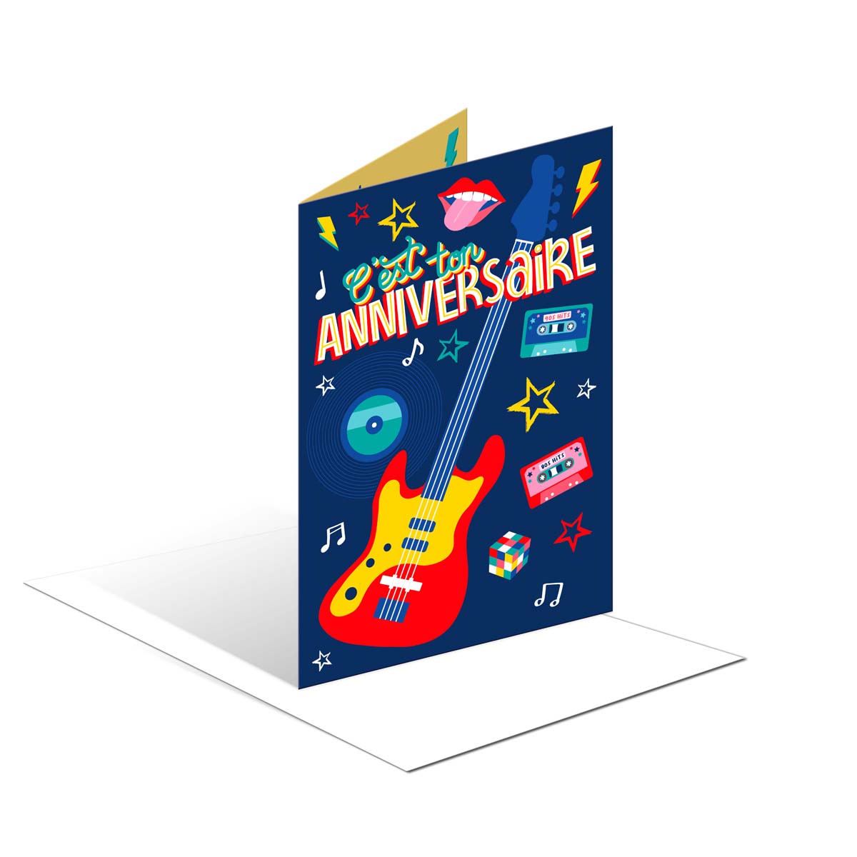 Carte Musicale d'Anniversaire  C'est Ton Anniversaire  - Guitare