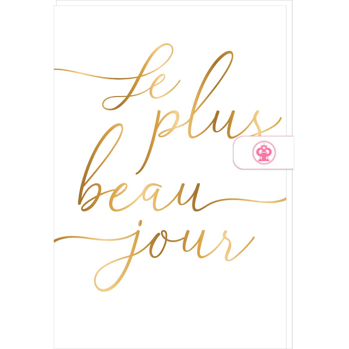 Carte mariage Le plus beau jour