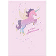 Carte SIGNATURE Anniversaire Licorne effet 3D - 11,5 x 17cm