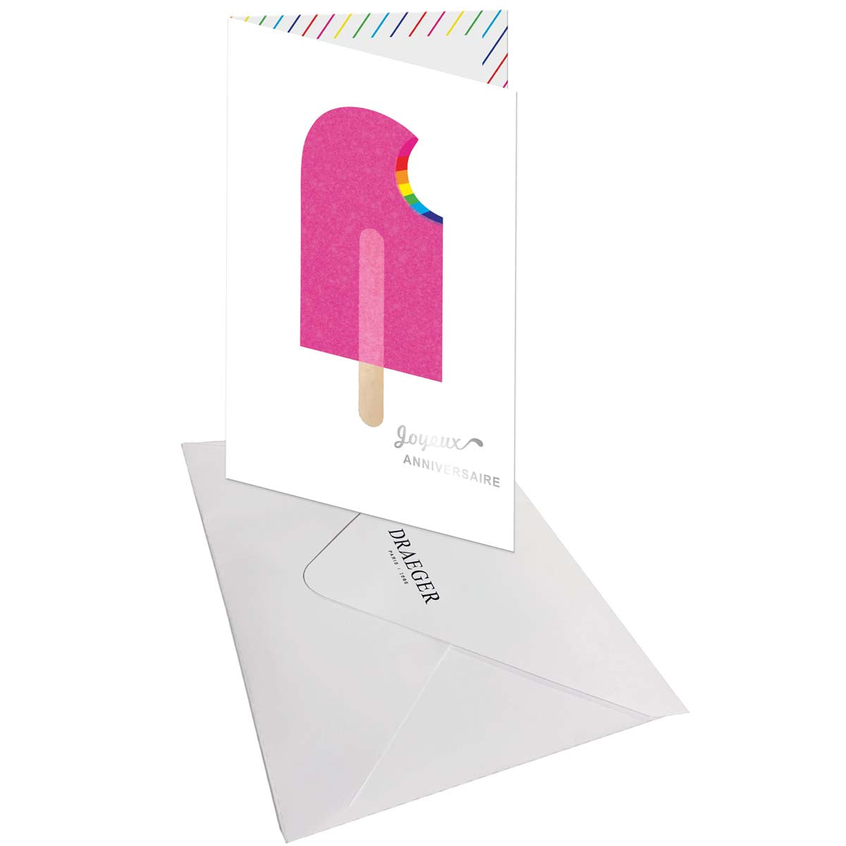 Carte SIGNATURE Glace Anniversaire 11,5 x 17cm