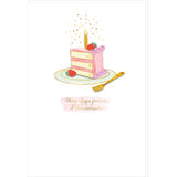 Carte SIGNATURE Part Gâteau Anniversaire - 11,5 x 17cm