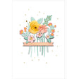 Carte SIGNATURE Fleurs Anniversaire - 11,5 x 17cm