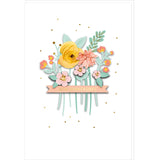 Carte SIGNATURE Fleurs Anniversaire - 11,5 x 17cm