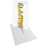 Carte SIGNATURE Happy Guirlande - 11,5 x 17cm