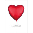 Carte SIGNATURE Amour Ballon Rouge en relief - 11,5 x 17cm