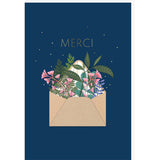 Carte SIGNATURE Enveloppe Fleurs - 11,5 x 17cm