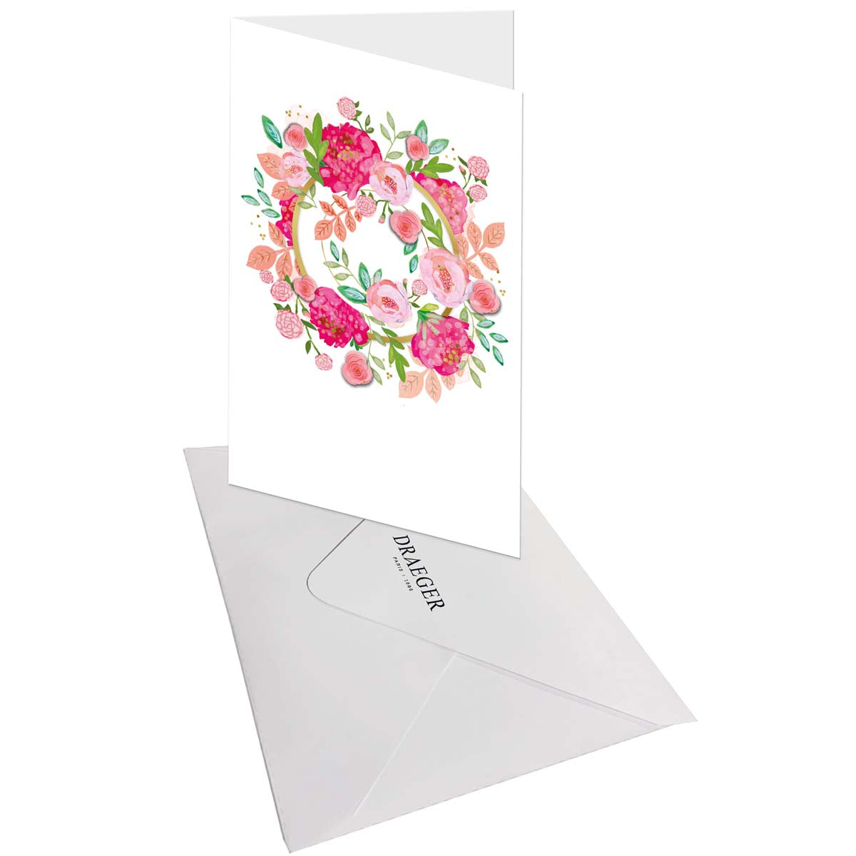 Carte SIGNATURE Spirale Fleurs - 11,5 x 17cm