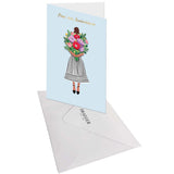 Carte SIGNATURE Bouquet Femme Anniversaire - 11,5 x 17cm