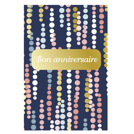 Carte de Vœux Bon Anniversaire - Bleu