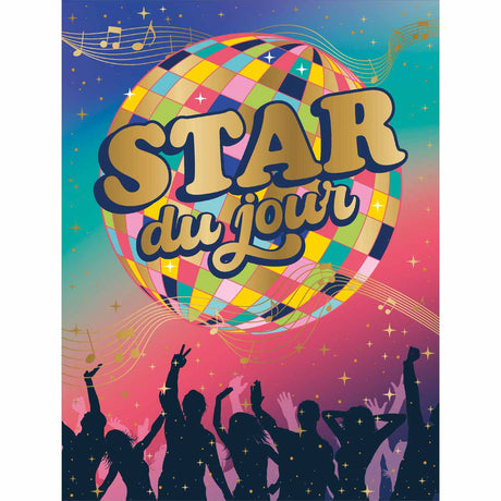 Carte Maxi d'Anniversaire - Star du jour 