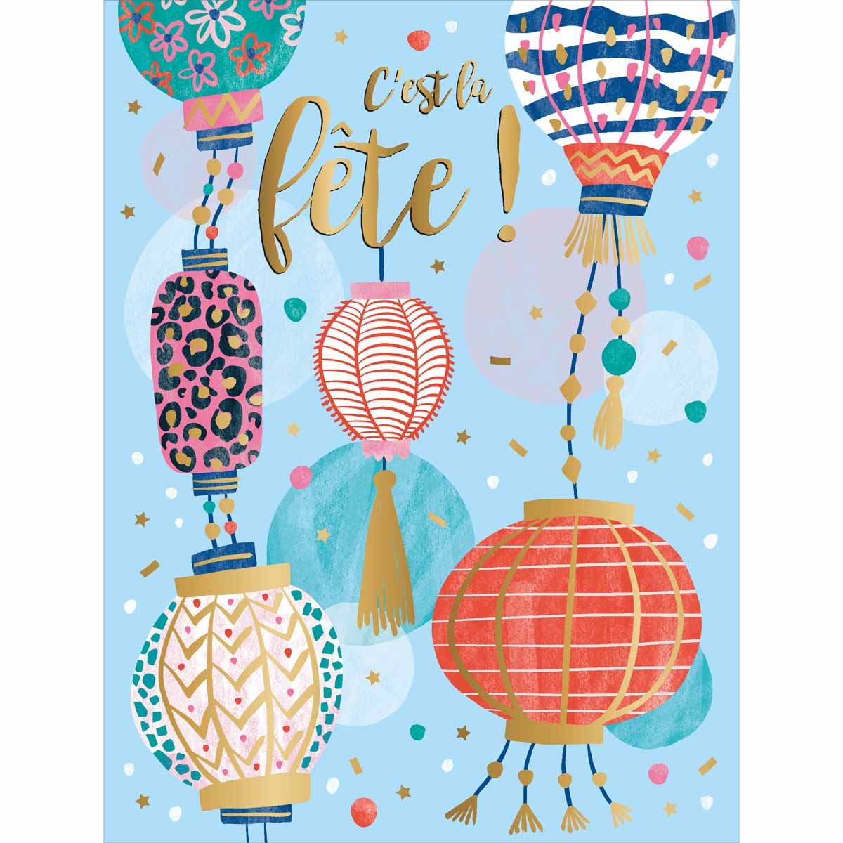 Carte de Voeux Maxi  C'est la fête  - Toutes les occasions