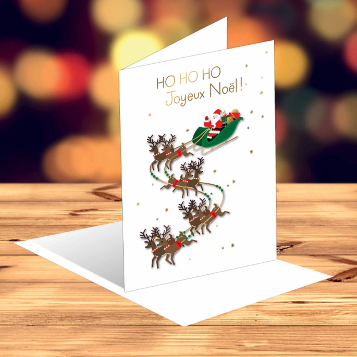 Santa Hood Signature Greeting Card