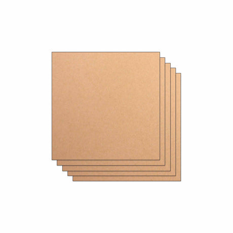 Lot de 5 Feuilles de Papier Scrapbooking Moucheté - Beige