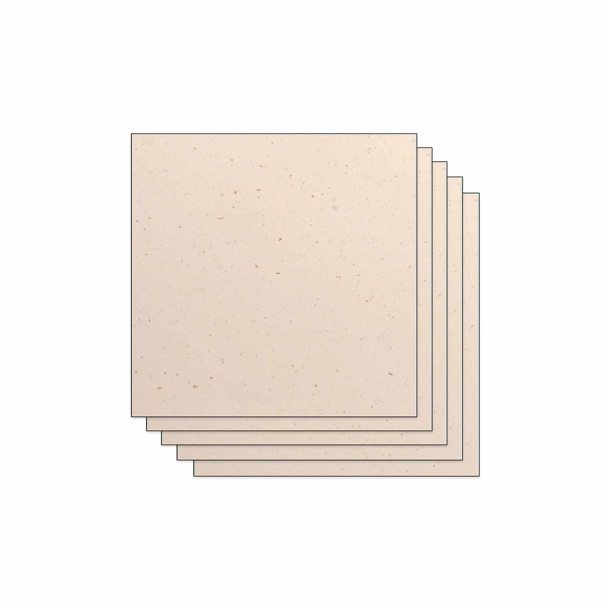 Lot de 5 Feuilles de Papier Scrapbooking Moucheté - Blanc