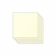 Lot de 5 Feuilles de Papier Scrapbooking Moucheté - Ivoire