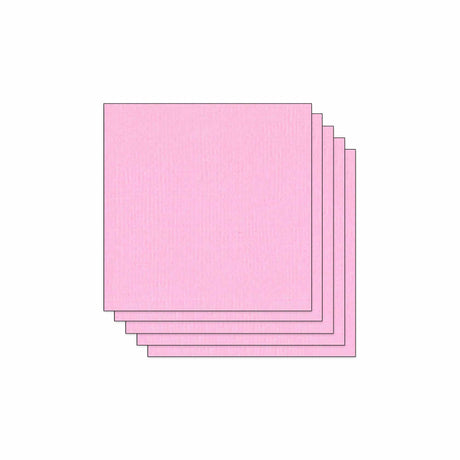 Lot de 5 Feuilles de Papier Scrapbooking Moucheté - Rose pâle