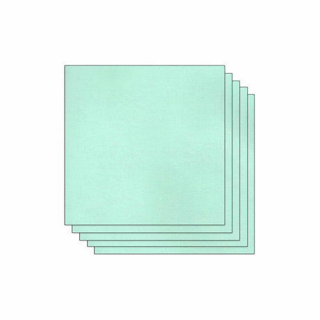 Lot de 5 Feuilles de Papier Scrapbooking Moucheté - Vert Menthe