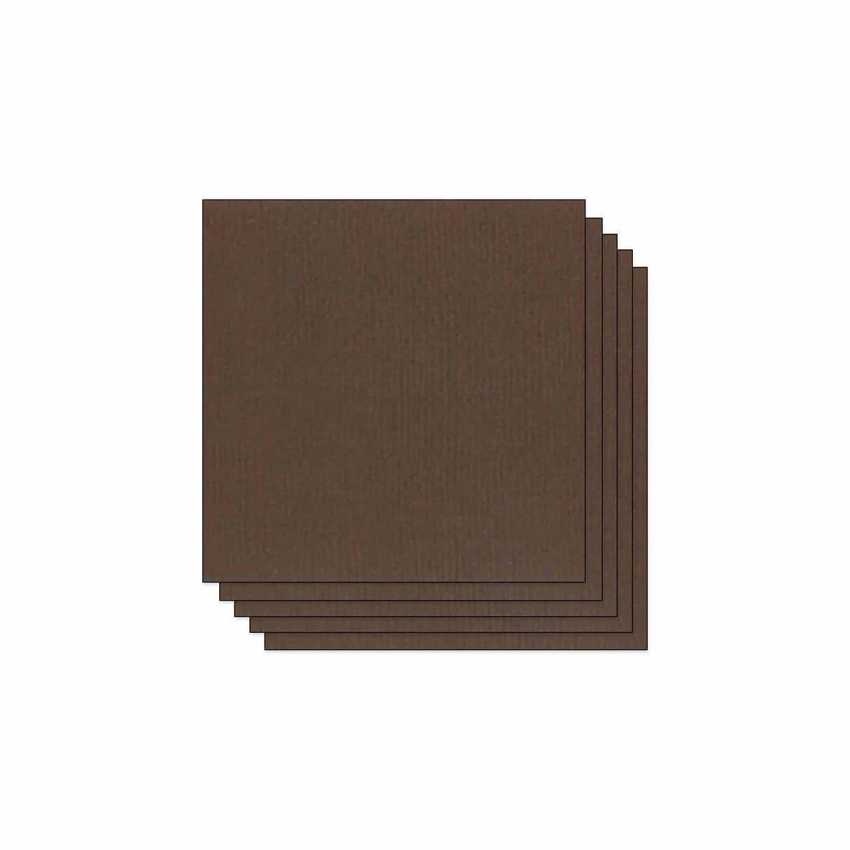 Lot de 5 Feuilles de Papier Scrapbooking Moucheté - Chocolat