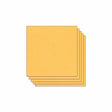 Lot de 5 Feuilles de Papier Scrapbooking Moucheté - Jaune safran