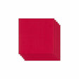 Lot de 5 Feuilles de Papier Scrapbooking Moucheté - Rouge