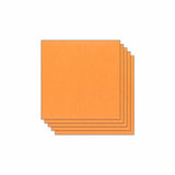 Lot de 5 Feuilles de Papier Scrapbooking Moucheté - Orange