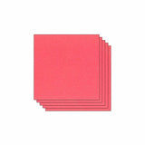 Lot de 5 Feuilles de Papier Scrapbooking Moucheté - Rose Corail