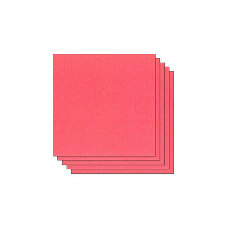 Lot de 5 Feuilles de Papier Scrapbooking Moucheté - Rose Corail