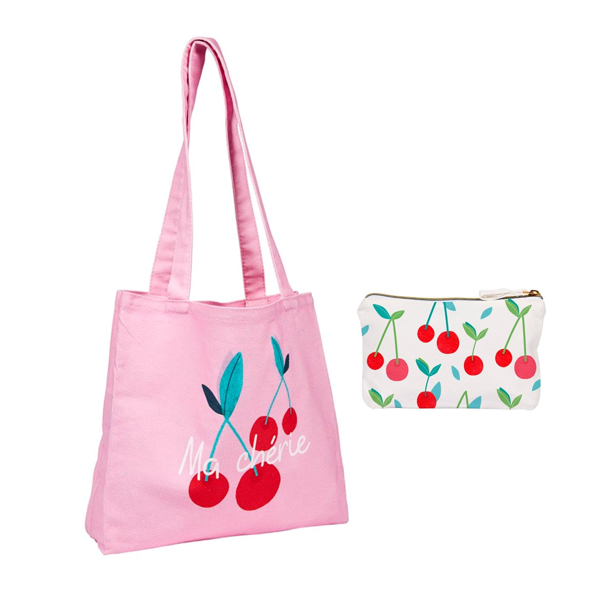 Kit Tote Bag & Pochette Family Pop " I love you "