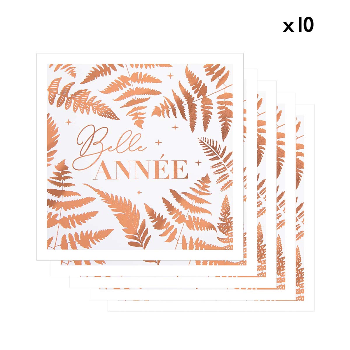 Lot de 10 Cartes de vœux - Etincelle Belle année