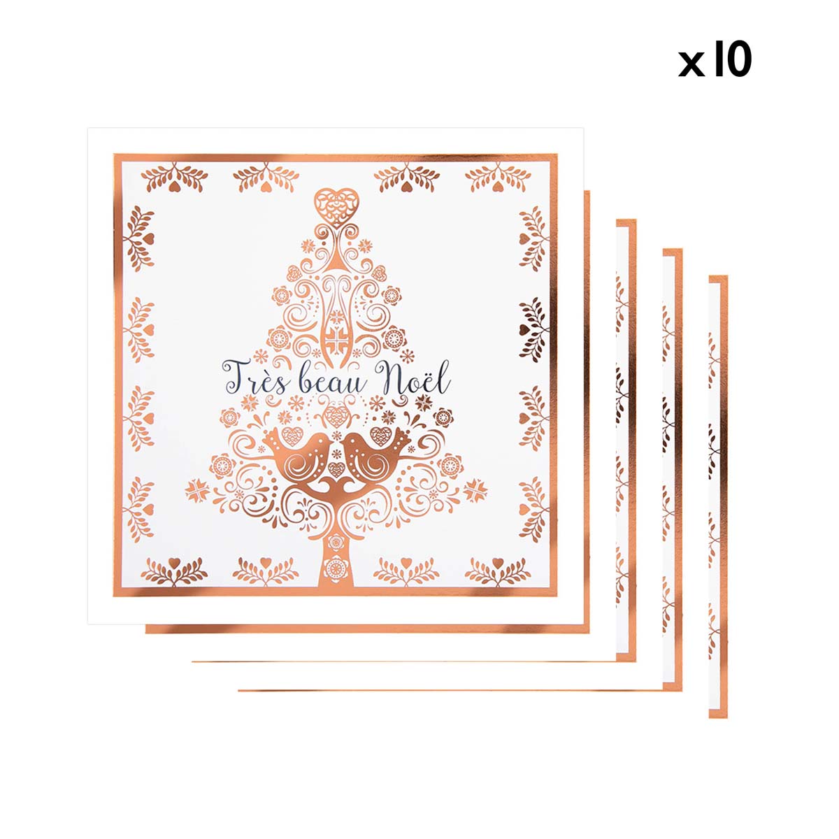 Lot de 10 Cartes de vœux Etincelle