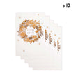 Lot de 10 Cartes de vœux Couronne de Noël