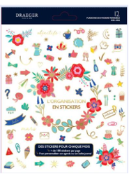 Carnet De Stickers D'Organisation - 12 planches