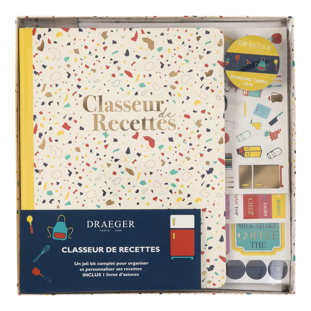 Creative Recipe Kit: Binder, Message Stamp and Lucky Pen for Gourmet Moments