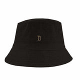 Plain Cotton Bucket Hat - Black