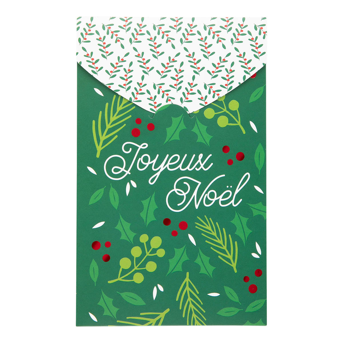 Carte de vœux avec enveloppe - lot de 4 cartes Joyeux Noël