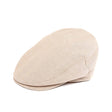 Casquette plate en lin - beige