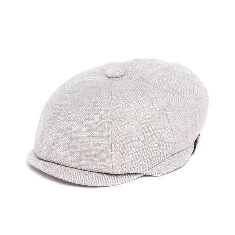 Casquette plate unie crème