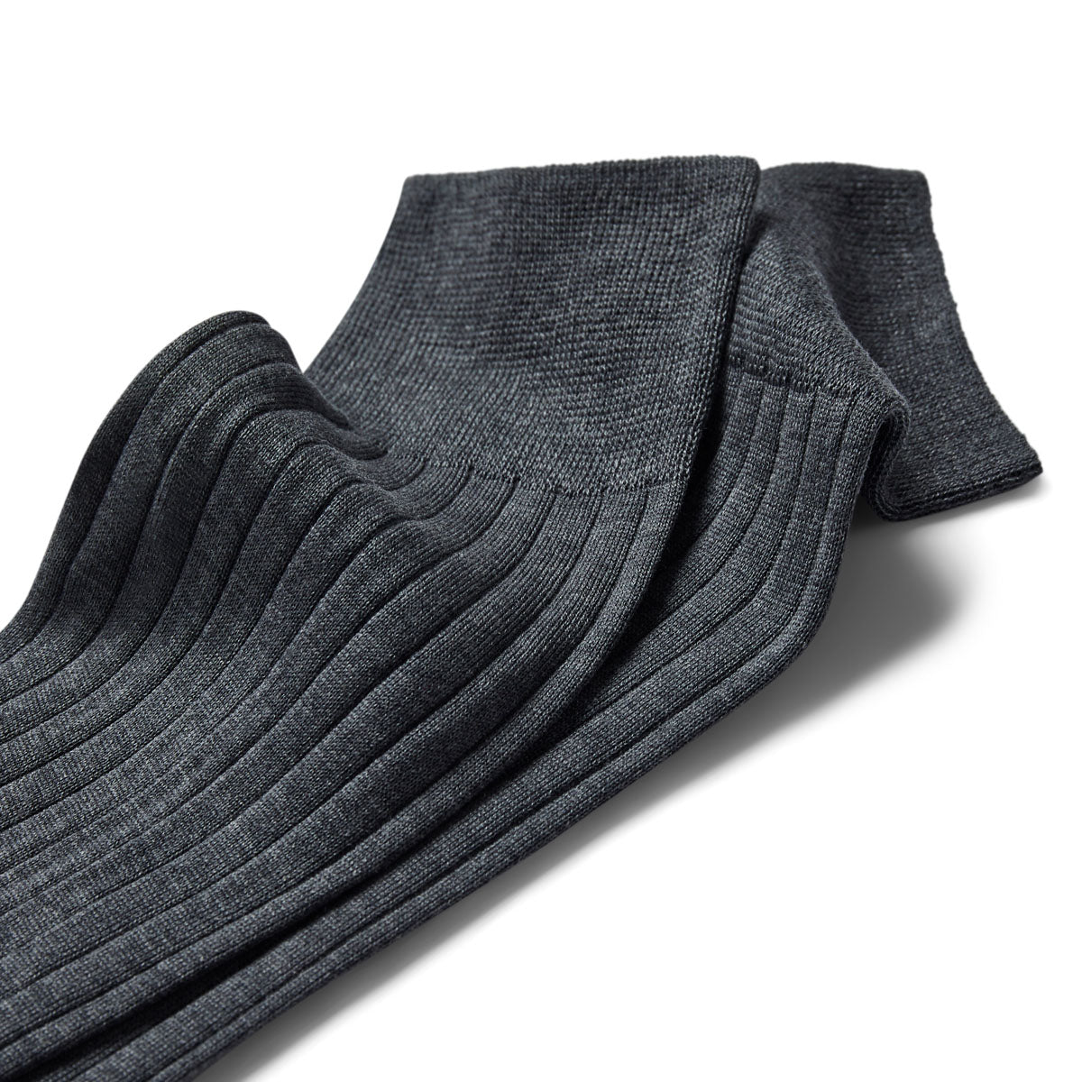 Chaussettes unies Gris