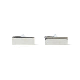 Boutons de Manchette Rectangle - Argent